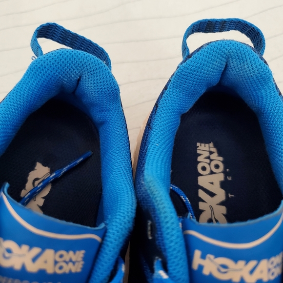 Hoka One One Womens Speedgoat 4 1106527 Blue Trail Running Shoes Sneakers Sz 6.5 - Picture 13 of 14